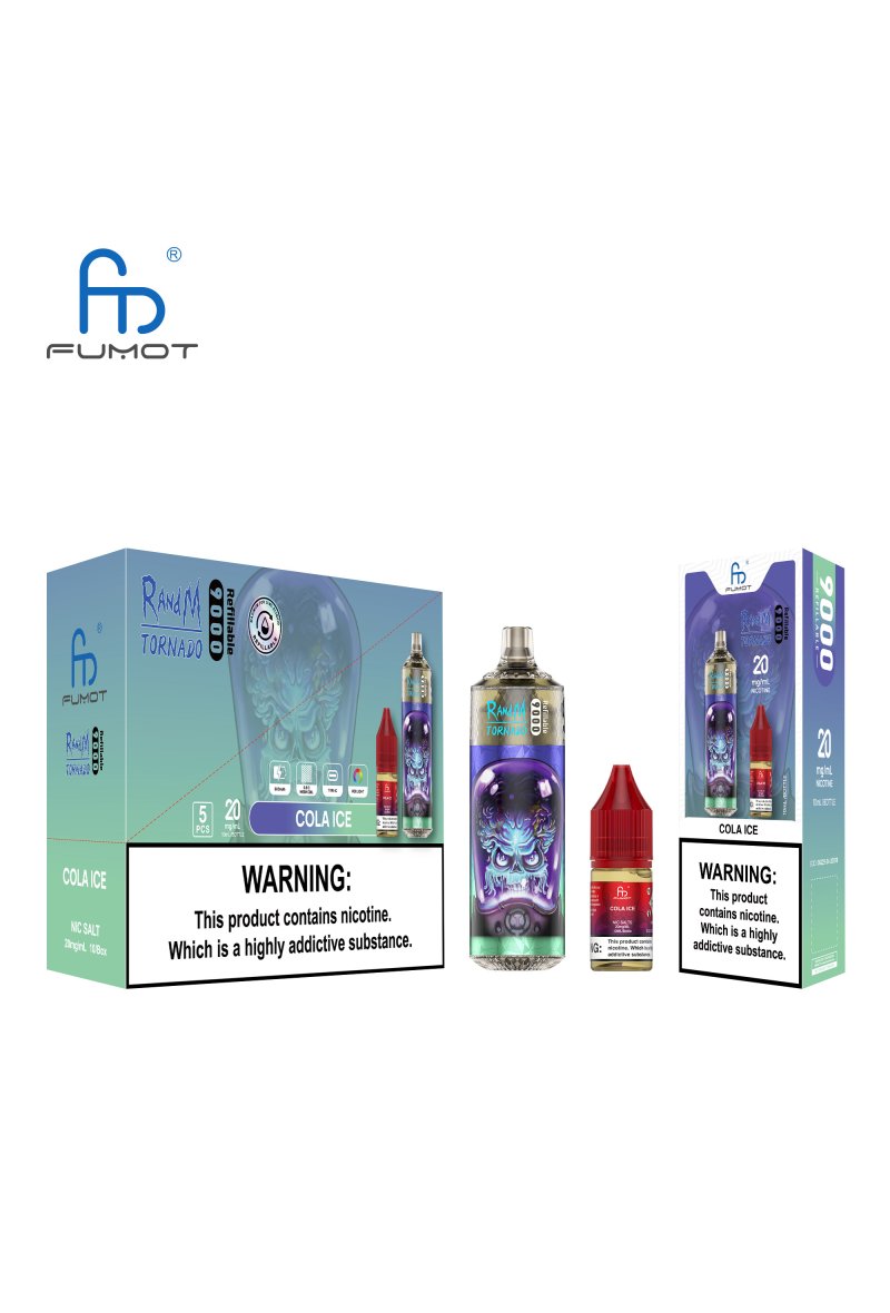  RANDM Fumot Tornado 9000 Rechargeable 2% Nicotine Cola Ice