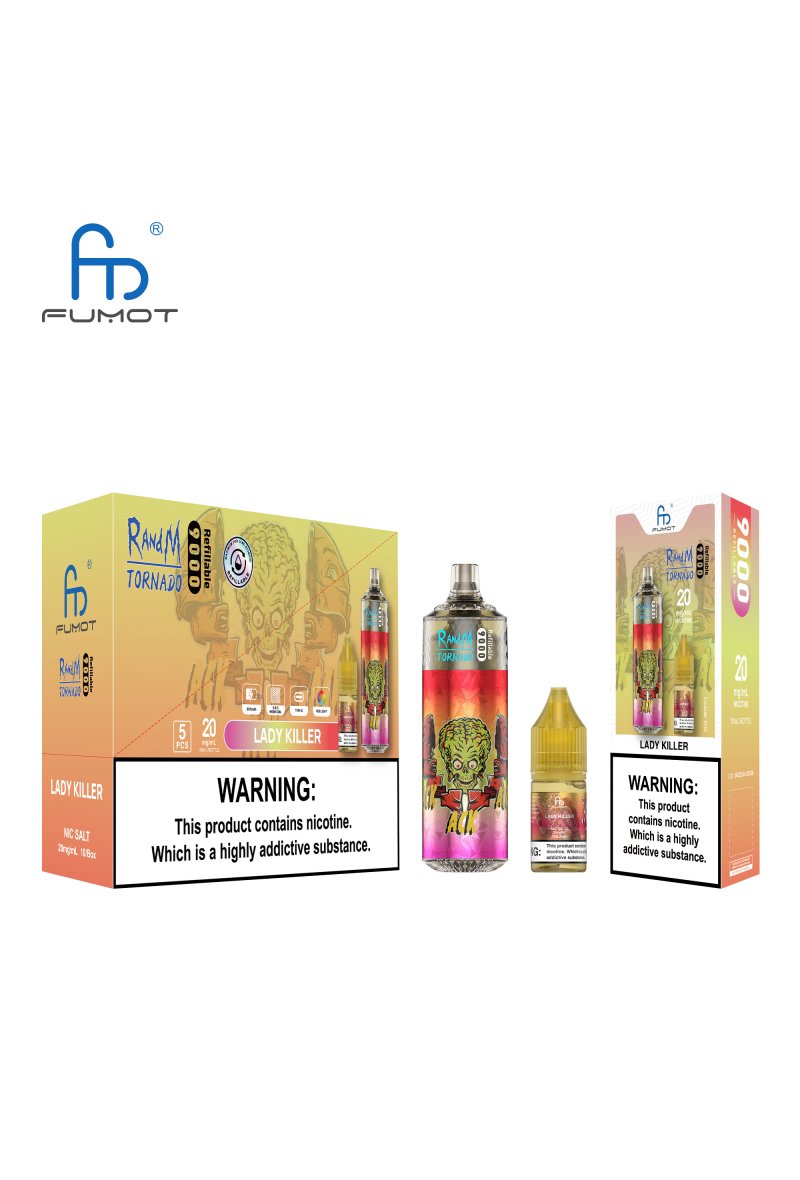  RANDM Fumot Tornado 9000 Rechargeable 2% Nicotine Lady Killer