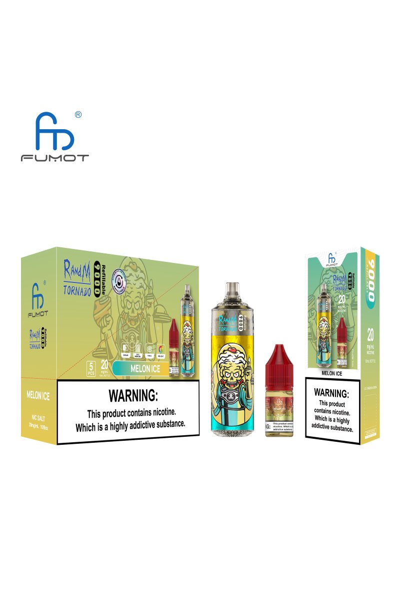  RANDM Fumot Tornado 9000 Rechargeable 2% Nicotine Melon Ice