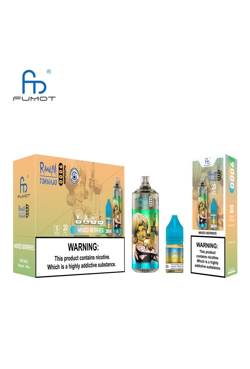  RANDM Fumot Tornado 9000 Rechargeable 2% Nicotine Mixed Berries