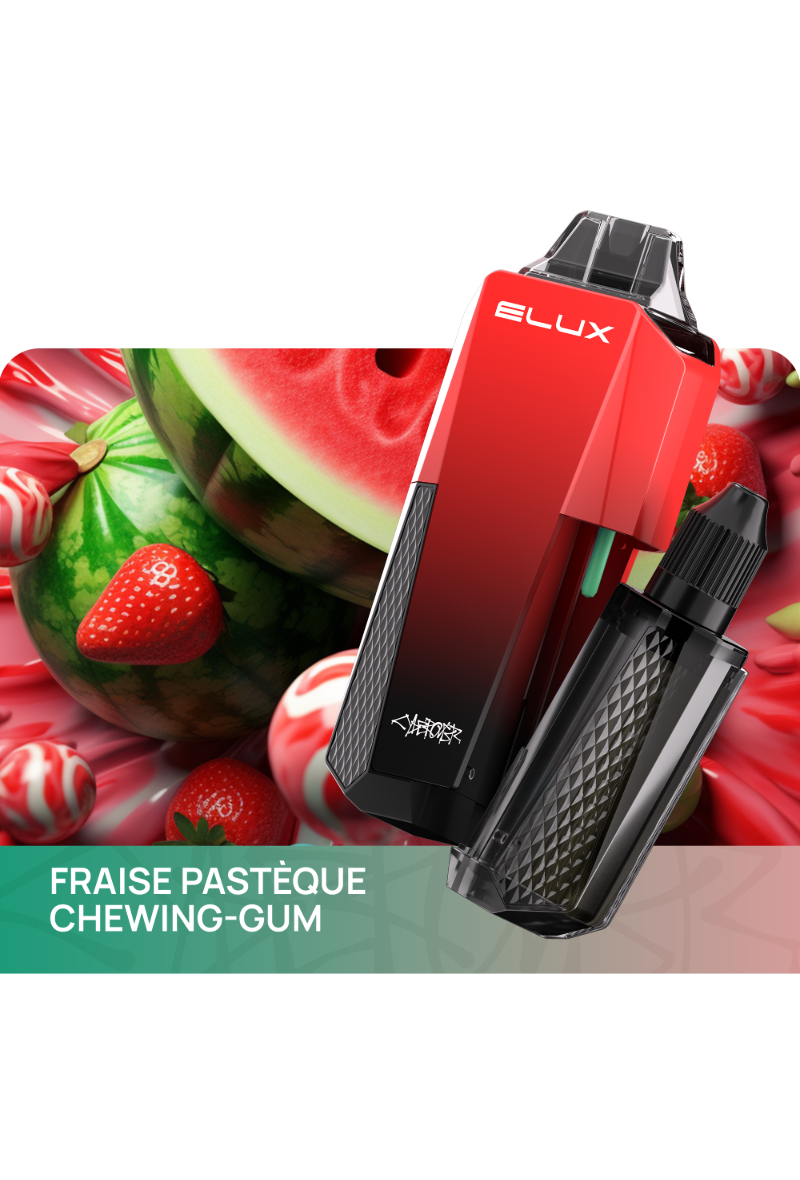 ELUX CYBEROVER 16K (2%) FRAISE PASTEQUE CHEWING-GUM