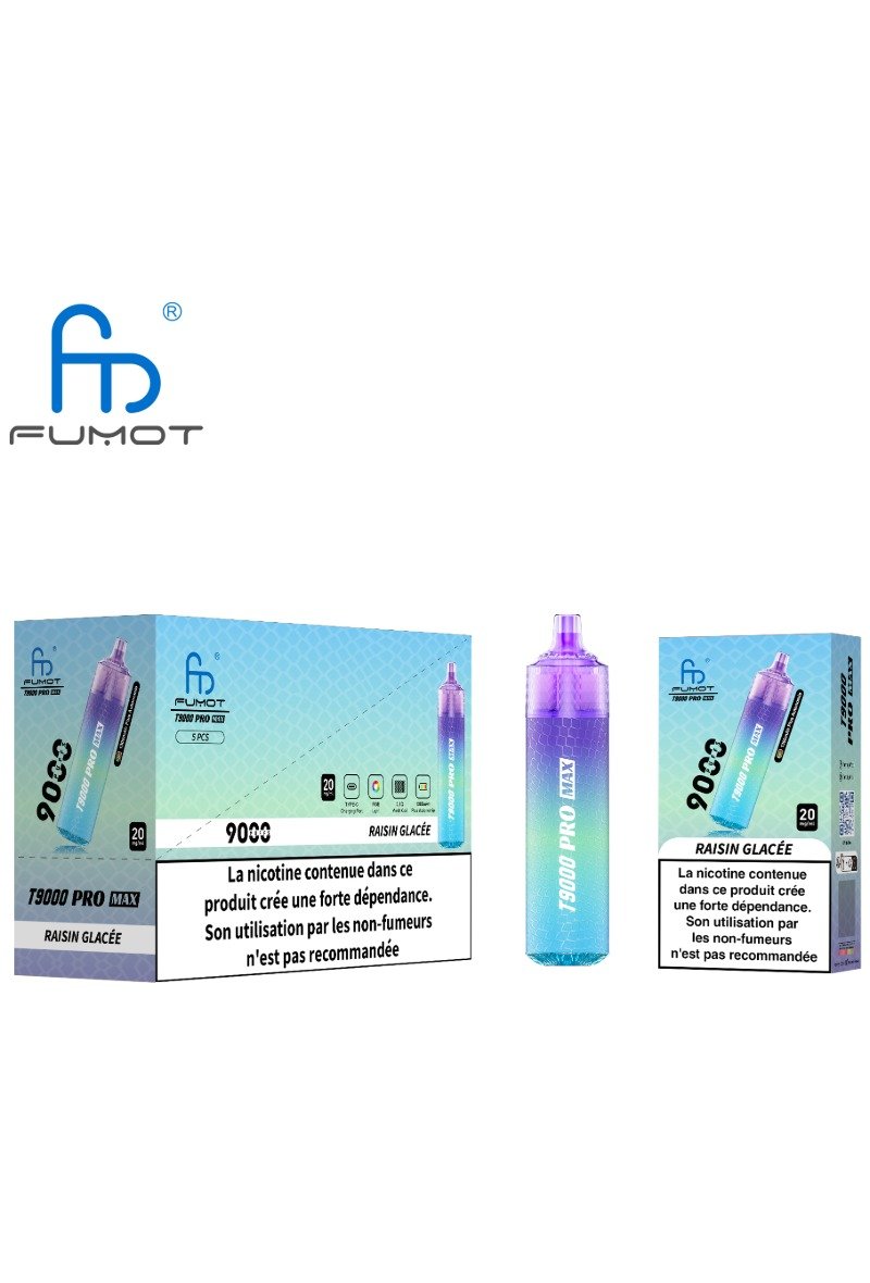 FUMOT TORNADO 9000 PRO MAX (2%) RAISIN GLACE