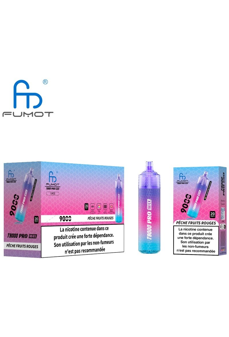 FUMOT TORNADO 9000 PRO MAX (2%) PECHE FRUITS ROUGES