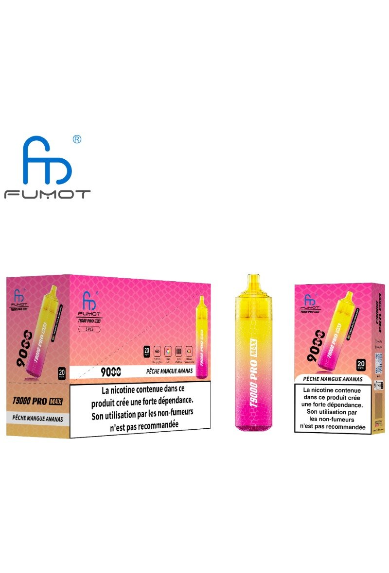 FUMOT TORNADO 9000 PRO MAX (2%) PECHE MANGUE ANANAS