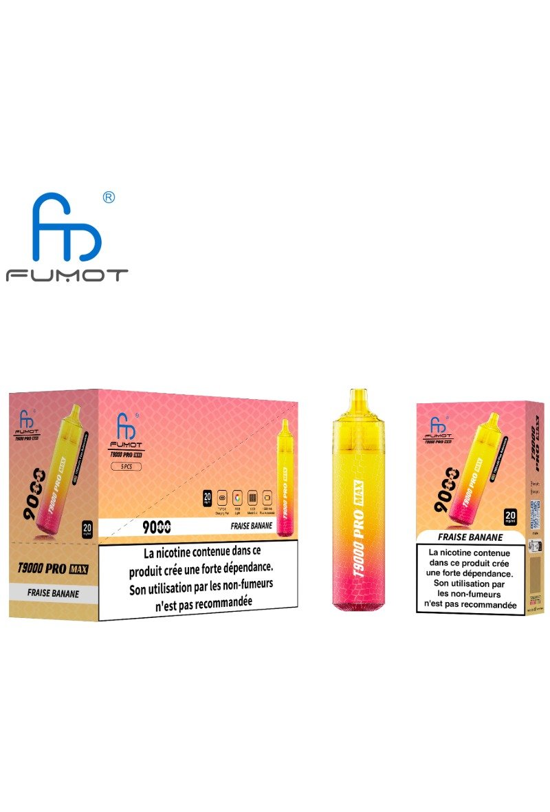 FUMOT TORNADO 9000 PRO MAX (2%) FRAISE BANANE