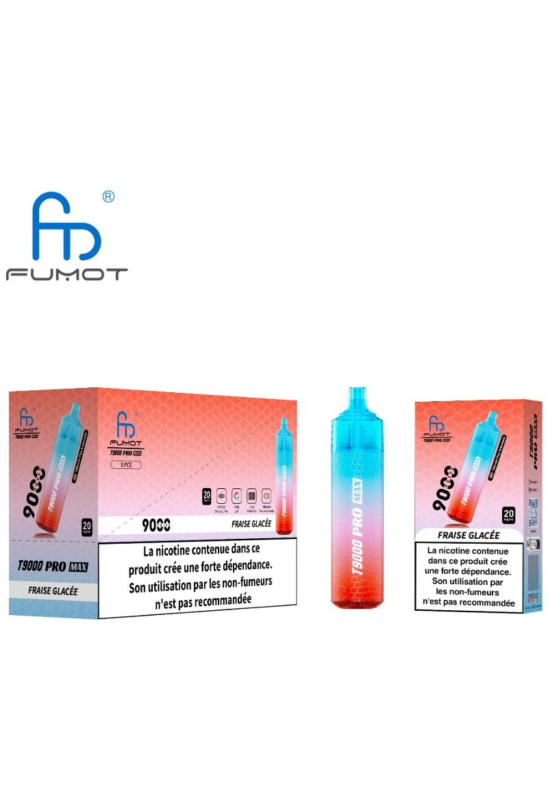 FUMOT TORNADO 9000 PRO MAX (2%) FRAISE GLACEE