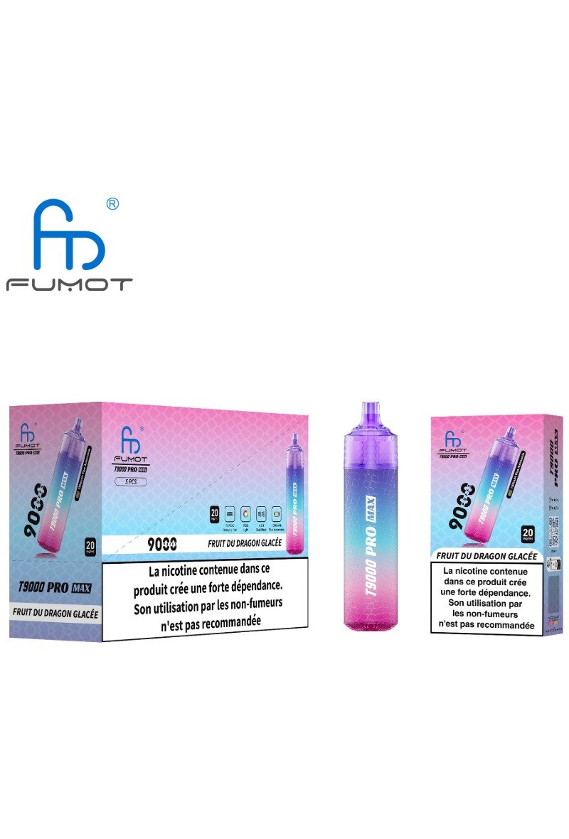 FUMOT TORNADO 9000 PRO MAX (2%) FRUIT DU DRAGON GLACE