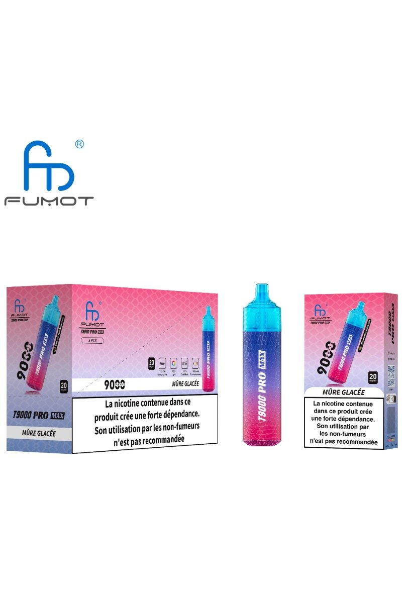 FUMOT TORNADO 9000 PRO MAX (2%) MURE GLACEE