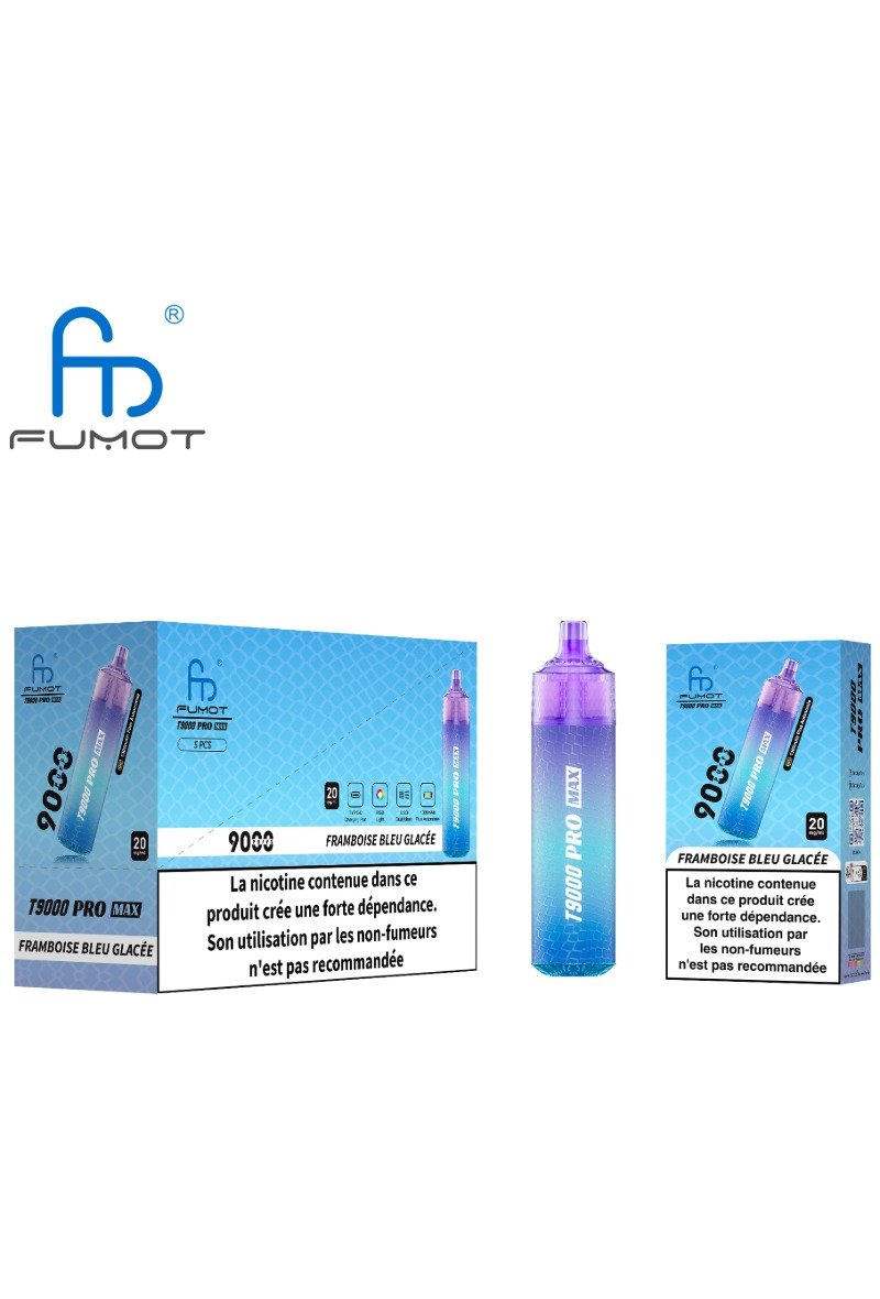 FUMOT TORNADO 9000 PRO MAX (2%) FRAMBOISE BLEUE GLACEE