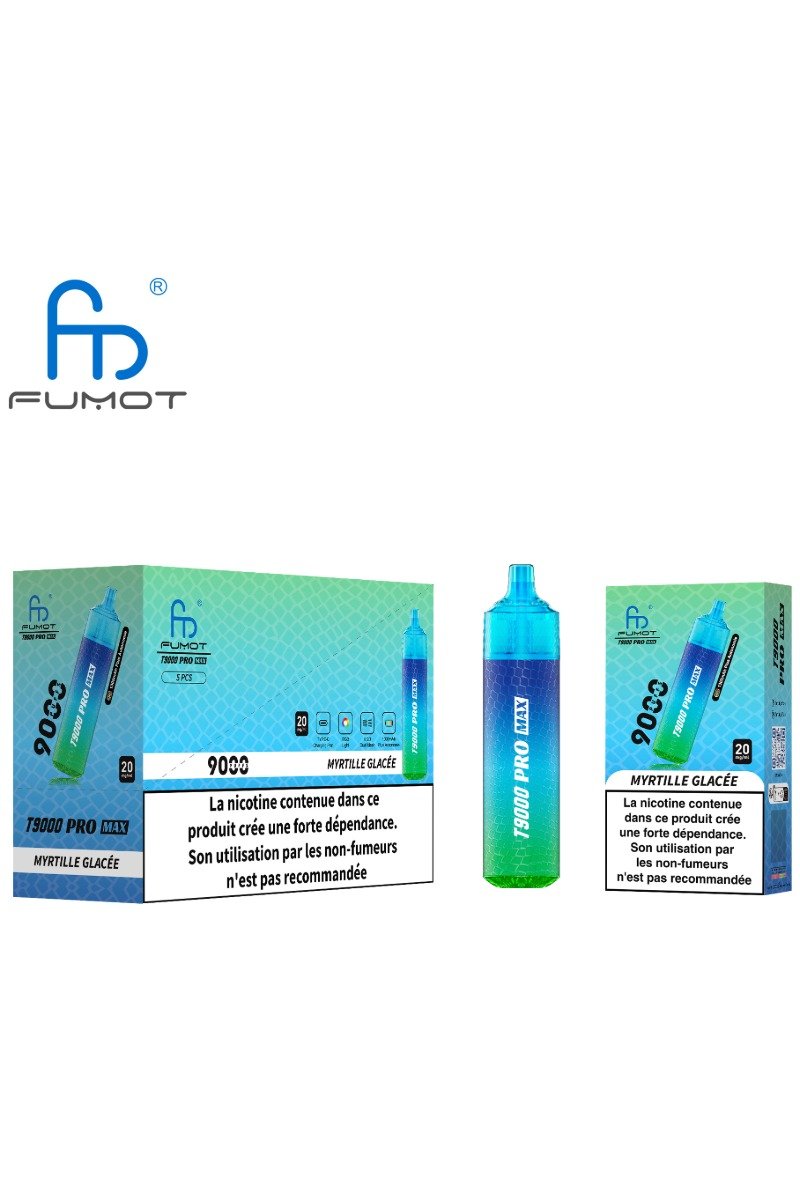 FUMOT TORNADO 9000 PRO MAX (2%) MYRTILLE GLACEE