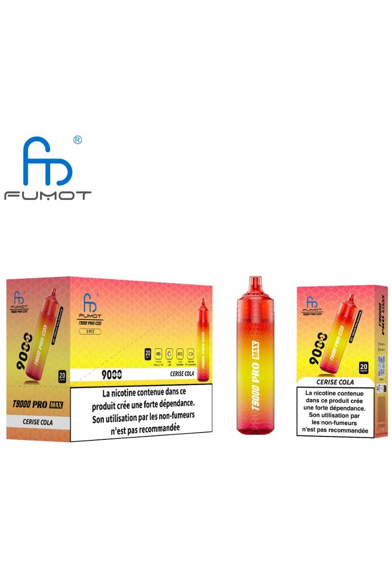 FUMOT TORNADO 9000 PRO MAX (2%) CERISE COLA