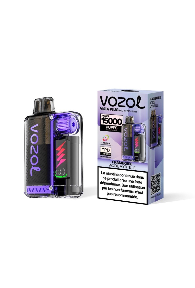 VOZOL VISTA PLUG 15K (2%) FRAMBOISE ACIDE MYRTILLE