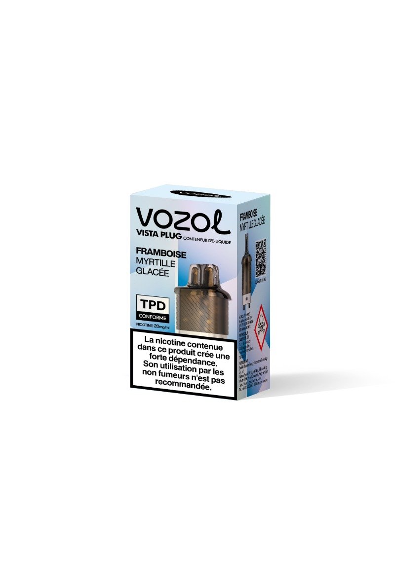 VOZOL VISTA PLUG POD 2ML+10ML (2%) FRAMBOISE MYRTILLE GLACEE