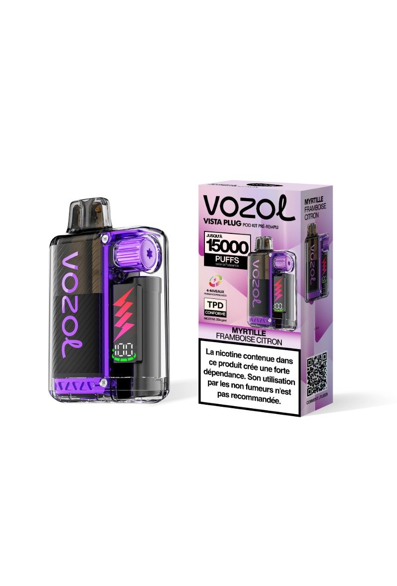 VOZOL VISTA PLUG 15K (2%) MYRTILLE FRAMBOISE CITRON
