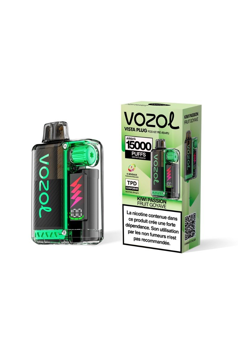 VOZOL VISTA PLUG 15K (2%) KIWI PASSION FRUIT GOYAVE