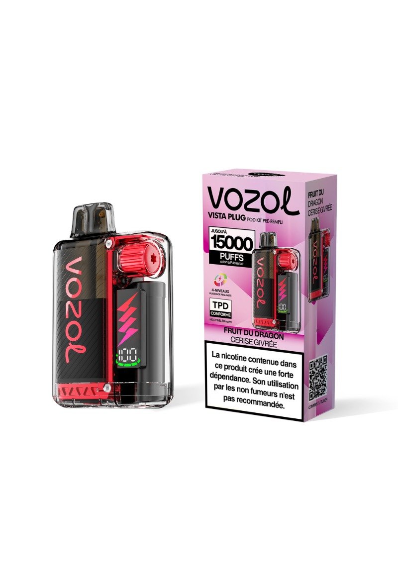 VOZOL VISTA PLUG 15K (2%) FRUIT DU DRAGON CERISE GIVREE