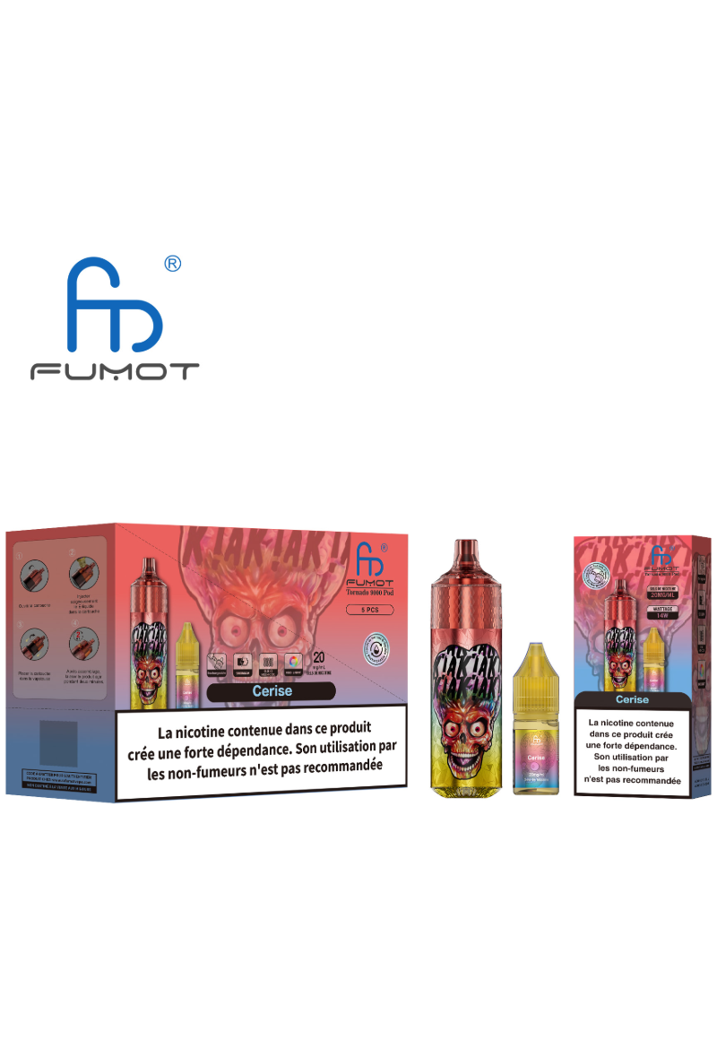 TORNADO 9000 POD RECHARGEABLE (2%) CERISE