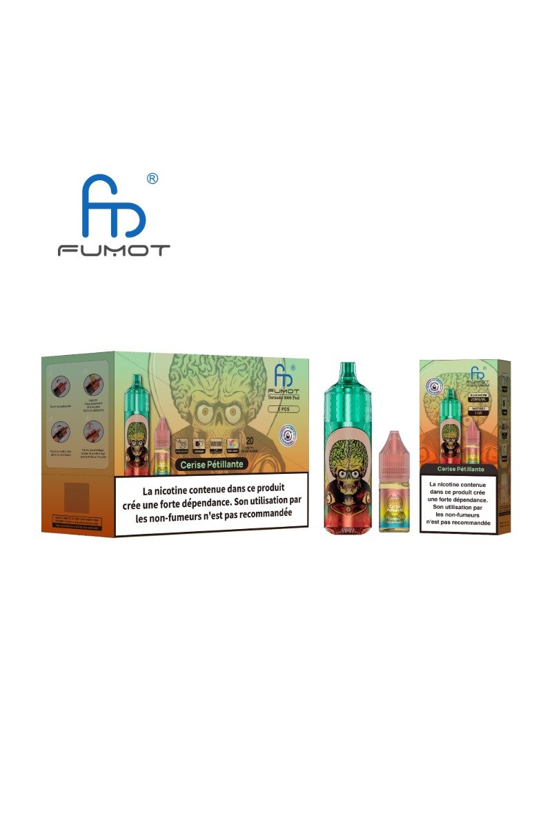 TORNADO 9000 POD RECHARGEABLE (2%) CERISE PETILLANTE